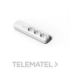 FAMATEL - BASE 3 SCHUKO C/INT. BLANCO