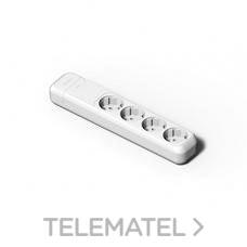 FAMATEL - BASE 4 SCHUKO BLANCO