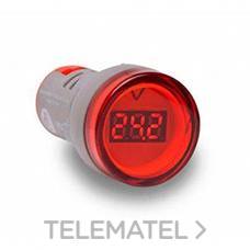 FERNANDO CARRASCO - PILOTO VOLTÍMETRO DIGITAL PV22 5-60V CC ROJO