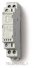 FINDER - CONTACTOR MDR.22,2NA,25A AgSnO2,12V AC/DC,SEL.AUTO-ON-OFF+IND.MECN.+LED