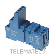 FINDER - ZOCALO BORNES TORN.4 CONMDO.P/55.32 AZUL