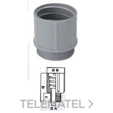 GAESTOPAS - MANGUITO ROSCADO PVC M 20x1,5 GRIS