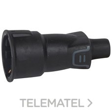 LEGRAND - BASE 2P+T 16A IP44 CAUCHO NEG.