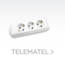 PANASONIC VIKO - REGLETA 3 SCHUKO SIN CABLE