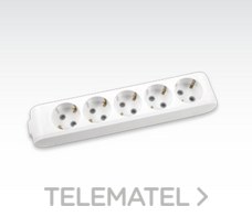 PANASONIC VIKO - REGLETA 5 SCHUKO SIN CABLE