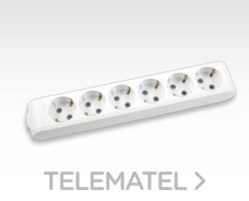 PANASONIC VIKO - REGLETA 6 SCHUKO SIN CABLE