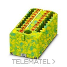 PHOENIX CONTACT - BLOQUE P/DISTR.PTFIX 6/18X2,5 GNYE 450V 24A CX.PUSH-IN VERDE/AMARILLO
