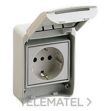 SCHNEIDER ELECTRIC - BASE EMPOTRAR SCHUCKO 2P+T 16A GRIS IP65