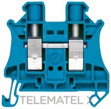 SIEMENS - BORNE PASO CONEXIÓN TORN. 6mm² 8,2mm AZUL