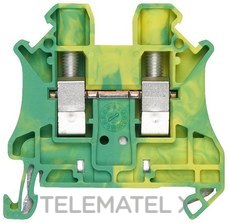 SIEMENS - BORNE PASO CON CONEXIÓN TORNILLO 8,2mm VERDE AMARILLO 6mm²