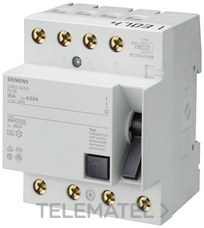SIEMENS - INT.DIF.4 P,TIPO AC,100A,300mA,400V AC