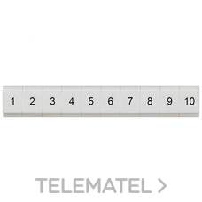 SIEMENS - PLAQUITA CON INSCRIPCIÓN HORIZONTAL 1-10 42mm PLANO