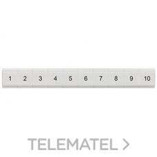 SIEMENS - PLAQUITA CON INSCRIPCIÓN HORIZONTAL 1-10 52mm PLANO