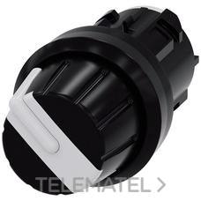 SIEMENS - SELECTOR REDONDO 4 POSIC. 22mm PL. BLANCO