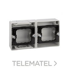 SIMON - BASE ESTANCA 2ELEM.HORIZ.S.44 AQUA GRIS