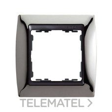 SIMON - MARCO 1 EL.ACERO OSCURO/ZOCALO GF.S.82