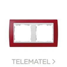 SIMON - MARCO 2 ELEM.RJ.TRASLUCIDO/ZOC.BL.S.82