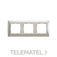 SIMON - MARCO 3 ELEM.ALUM.MATE/ZOCALO ALUM.S.82