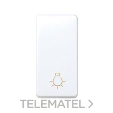 SIMON - PULSADOR LUZ ESTRECHO S.27 BL.NIEVE