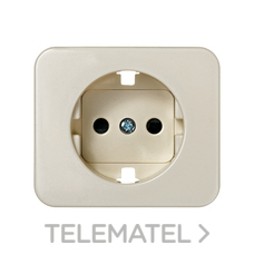 SIMON - TAPA ENCH.2P+TT SCHUKO C/SEG.S.75 MARFIL