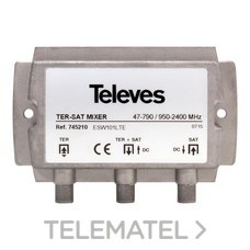 TELEVES - MEZCLADOR MATV-FI 2e/1s-F DC