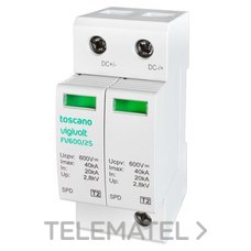 TOSCANO - PROT. SOBR.TRANS. FV-600/2 FOTOV. 600V DC