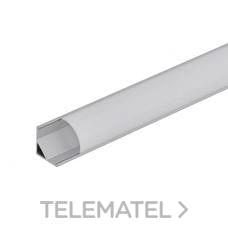 ULTRALUX - PERFIL ALUM. ANGULO 90° C/TAPAS 2mts.