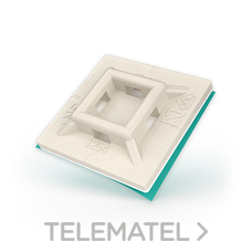 UNEX - BASE ADHESIVA PA 6.6 19mm NATURAL