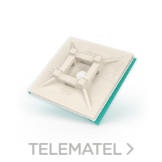 UNEX - BASE ADHESIVA PA 6.6 30mm NATURAL