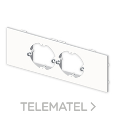 UNEX - PLACA P/2MEC.UNIV.PVC BL.NIEVE