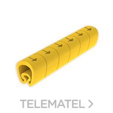 UNEX - SENALIZ.PVC PLAST.2-5mm -TIERR- AMARILLO