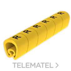 UNEX - SENALIZ.PVC PLAST.4-8mm -R- AMARILLO