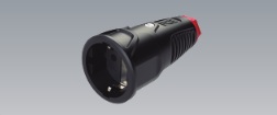 INTERFLEX - PROLONGADOR SCHUKO  PCE GOMA 16A 2P+T IP20