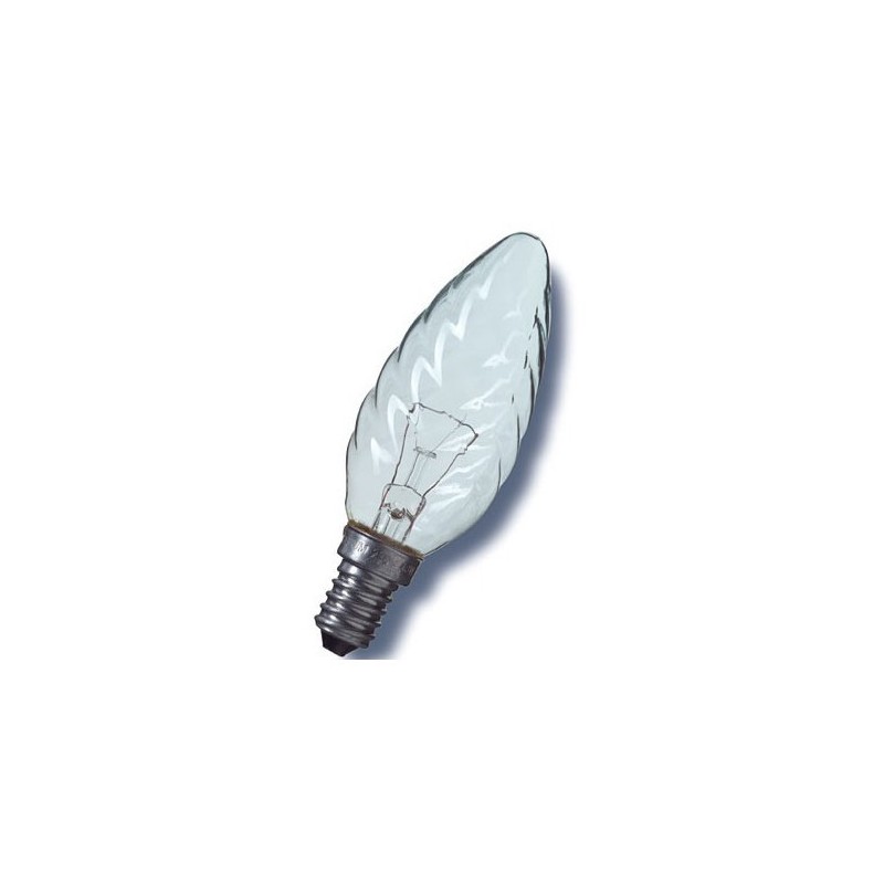 OSRAM - LAMPARA VELA RIZADA CLARA 25W E14