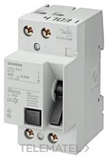 SIEMENS - INT.DIF.70 A MOD.2,5 2 POLOS 63A 300mA - Imagen 2