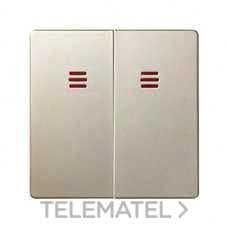 SIMON - TECLA 2 PULS.CONM.LUMIN.S.82 CAVA MATE