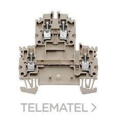 WEIDMULLER - BORNE DOBLE PISO WDK 4 mm2 BEIGE