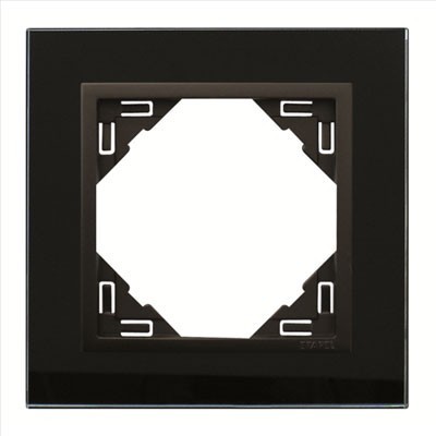EFAPEL - MARCO SIMPLE CRYSTAL NEGRO/NEGRO - Imagen 2