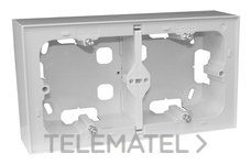 EFAPEL - CAJA SUPERFICIE DOBLE P/ LOGUS 90 ALUMINIO
