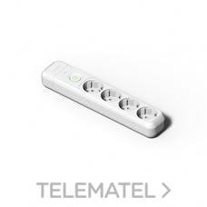 FAMATEL - BASE 4 SCHUKO C/INT. BLANCO - Imagen 2