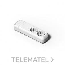FAMATEL - BASE 2 SCHUKO BLANCO