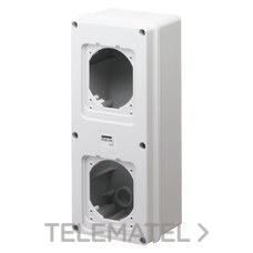 GEWISS - CAJA SUPERF. P/2 BASES IP55