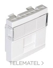 EFAPEL - PLACA P/1RJ45 SIN CONECT. Q-45 ALUMINIO
