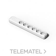 FAMATEL - BASE 6 SCHUKO BLANCO - Imagen 2