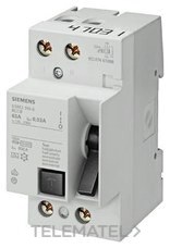 SIEMENS - INT.DIF.70 CLASE AC M.2,5 2P.63A 300mA - Imagen 2