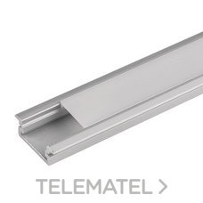 ULTRALUX - PERFIL ALUM. EMPOTRAR C/TAPAS 2mts.