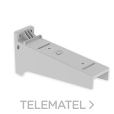 UNEX - SOPORTE HORIZ.PVC-M1 P/66320/1 GRIS