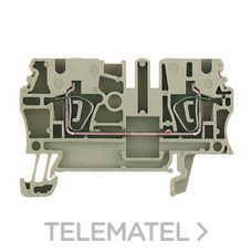 WEIDMULLER - BORNE PASO ZDU 2.5 mm2 (Presión)