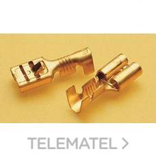 XB COMPONENTS - TERM.1,0-2,5mm2 0,8x19,0mm S.6,3 LATON - Imagen 2