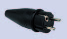COMA - CLAVIJA INDUST.REFORZ.4,8mm NEGRO